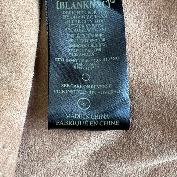 BLANKNYC cropped hazelnut suede jacket small - Picture 8 of 8
